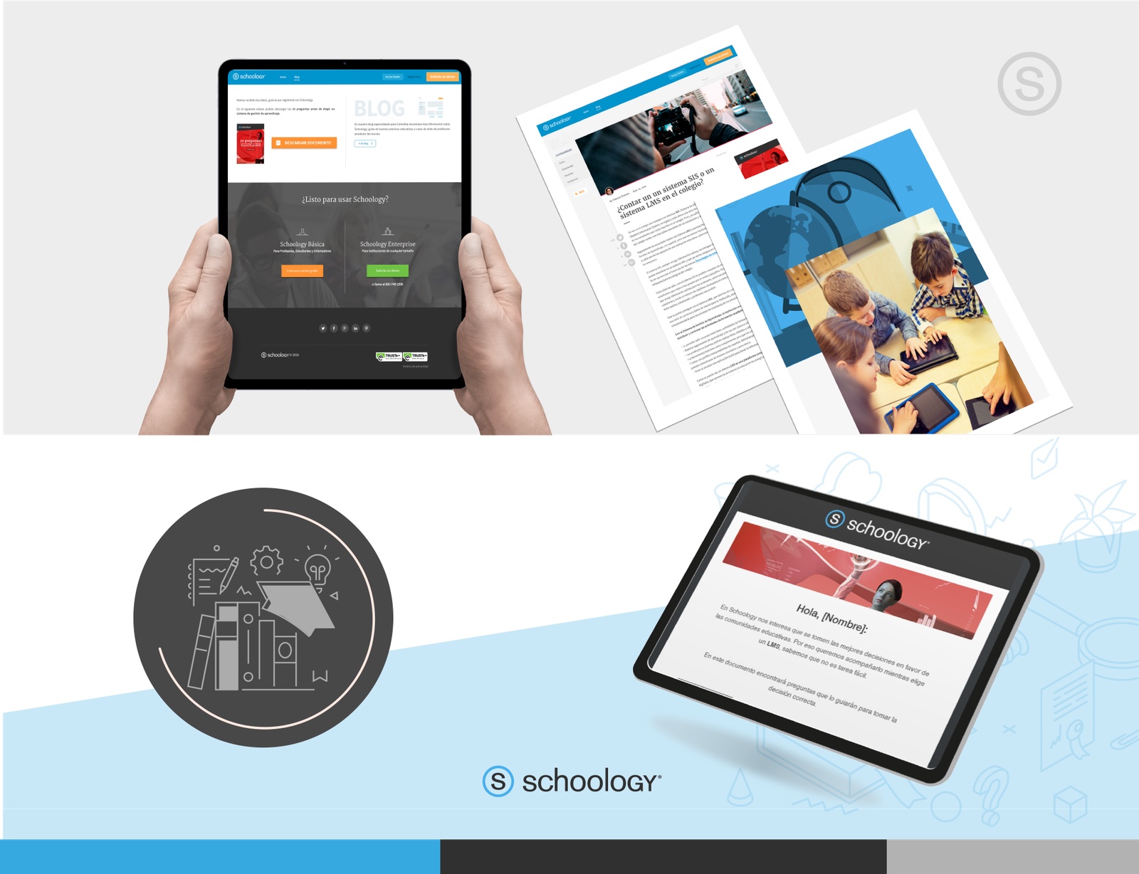 Schoology, campaign pieces