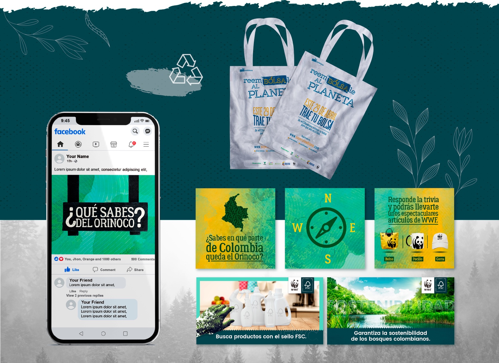 WWF Orinoco, campaign pieces